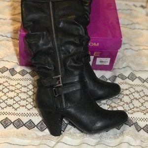 Over the calf boots